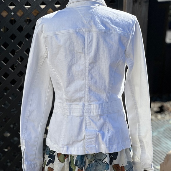Tommy Hilfiger white denim jacket S/P - Picture 2 of 7